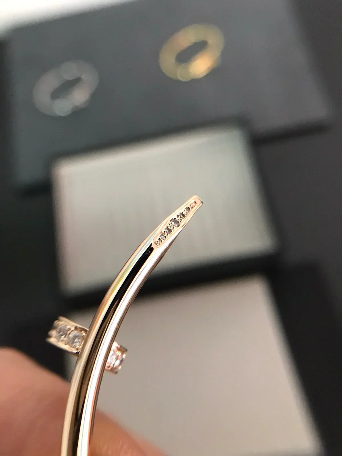 [Elara]JUSTE UN CLOU 3.5MM CLASSIC DIAMOND BANGLE