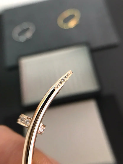 [Elara]JUSTE UN CLOU 3.5MM CLASSIC DIAMOND BANGLE