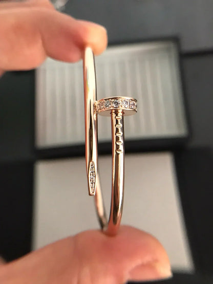 [Elara]JUSTE UN CLOU 3.5MM CLASSIC DIAMOND BANGLE