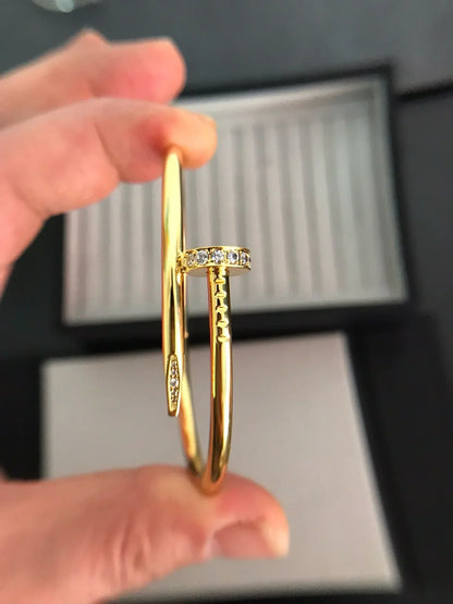 [Elara]JUSTE UN CLOU 3.5MM CLASSIC DIAMOND BANGLE
