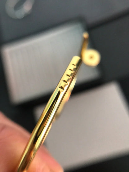 [Elara]JUSTE UN CLOU 3.5MM CLASSIC DIAMOND BANGLE