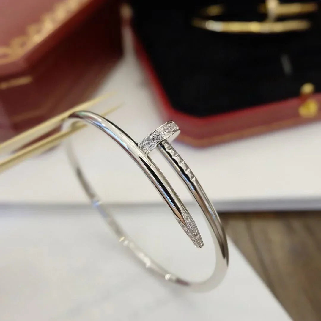 [Elara]JUSTE UN CLOU 3.5MM CLASSIC DIAMOND BANGLE