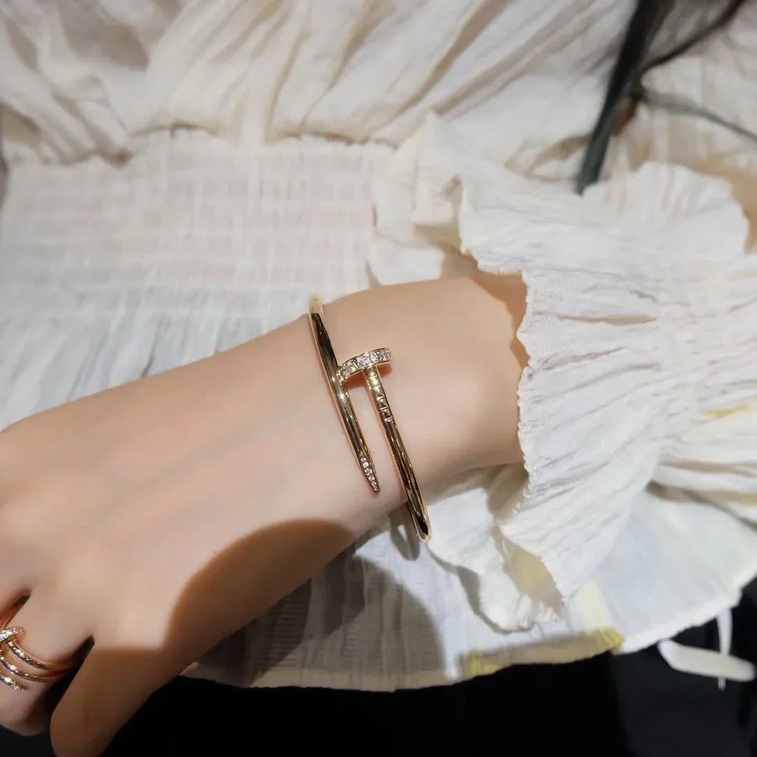 [Elara]JUSTE UN CLOU 3.5MM CLASSIC DIAMOND BANGLE