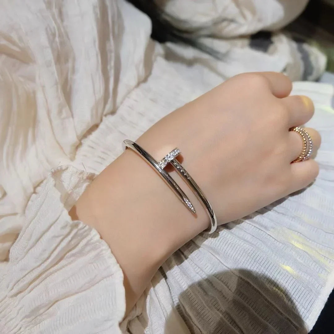 [Elara]JUSTE UN CLOU 3.5MM CLASSIC DIAMOND BANGLE