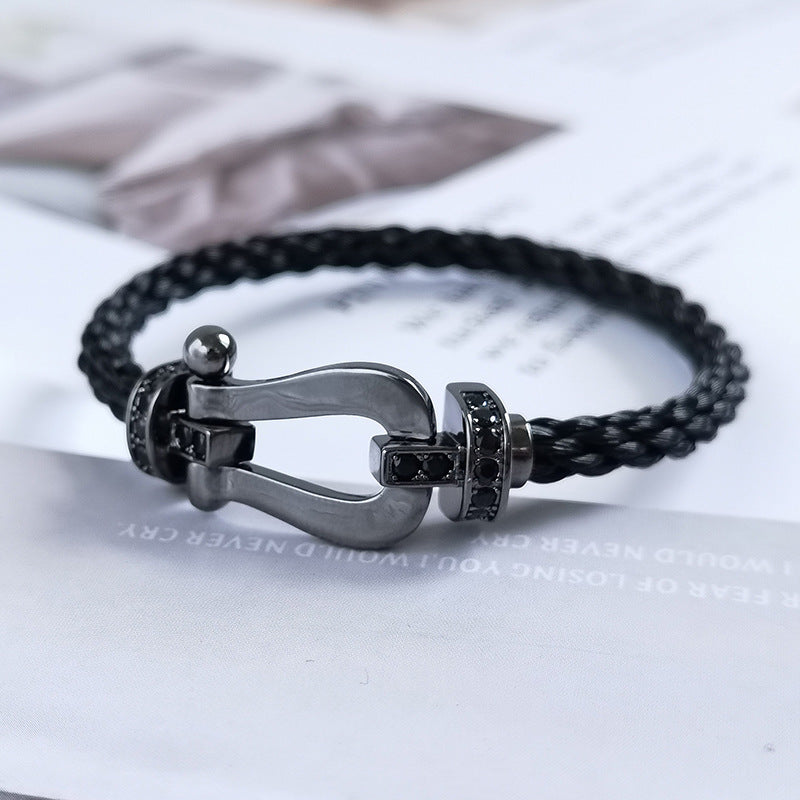 [Elara]FORCE LARGE SERIES BLACK SAMURAI BRACELET