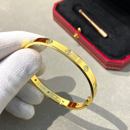 [Elara]CLASSIC 6.1MM LOVE BANGLE - 10-DIAMOND
