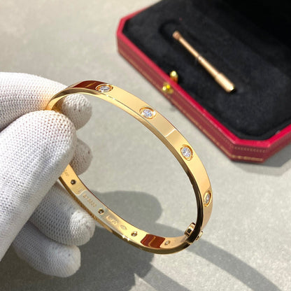 [Elara]CLASSIC 6.1MM LOVE BANGLE - 10-DIAMOND