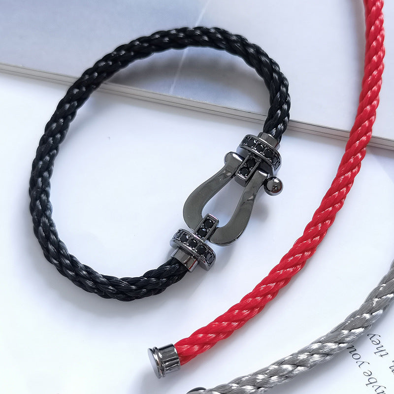 [Elara]FORCE LARGE SERIES BLACK SAMURAI BRACELET