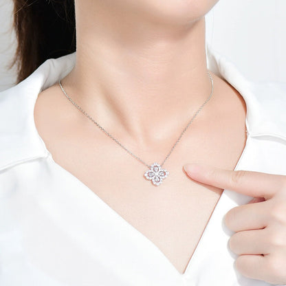[Elara]HALSKETTE LOOP FULL MOTIF DIAMANT 16MM MEHRERE FARBEN
