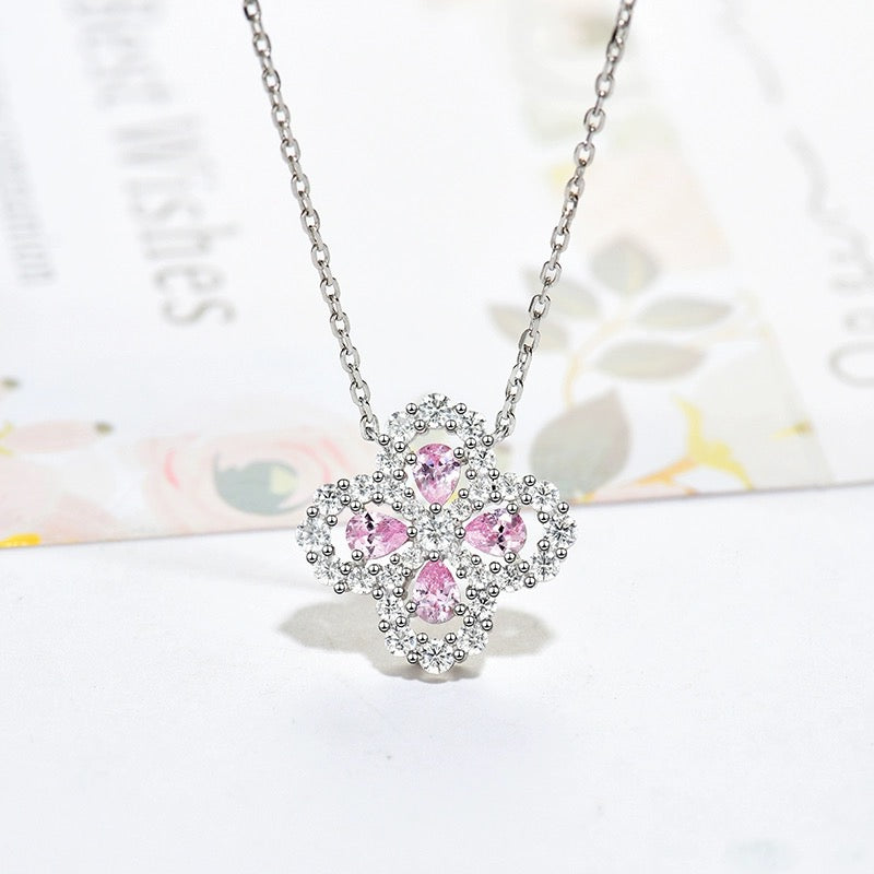 [Elara]HALSKETTE LOOP FULL MOTIF DIAMANT 16MM MEHRERE FARBEN