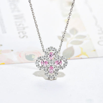 [Elara]HALSKETTE LOOP FULL MOTIF DIAMANT 16MM MEHRERE FARBEN