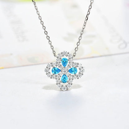 [Elara]HALSKETTE LOOP FULL MOTIF DIAMANT 16MM MEHRERE FARBEN