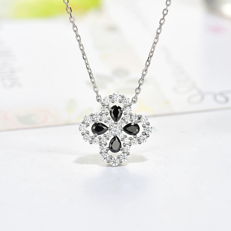 [Elara]HALSKETTE LOOP FULL MOTIF DIAMANT 16MM MEHRERE FARBEN