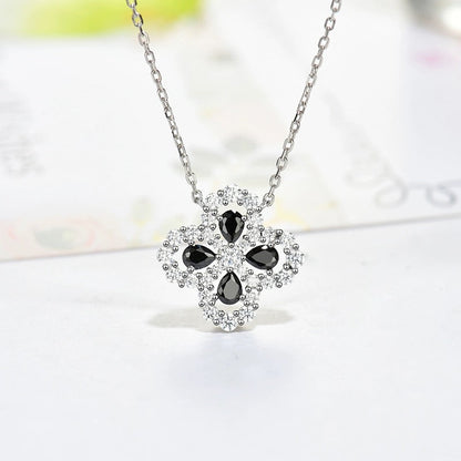 [Elara]HALSKETTE LOOP FULL MOTIF DIAMANT 16MM MEHRERE FARBEN
