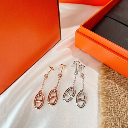 [Elara]CHAINE TASSEL EARRINGS