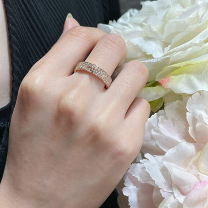 [Elara]KELLY ROSE GOLD DIAMOND RING