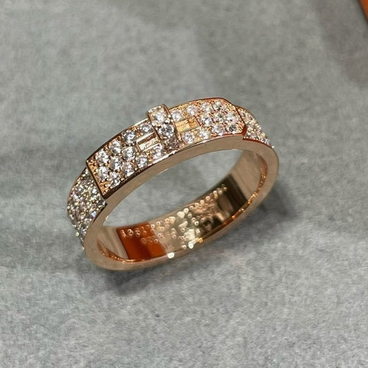 [Elara]KELLY ROSÉGOLD DIAMANTENRING