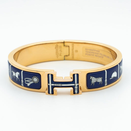 [Elara]H ARMBAND BLAUE KERAMIK