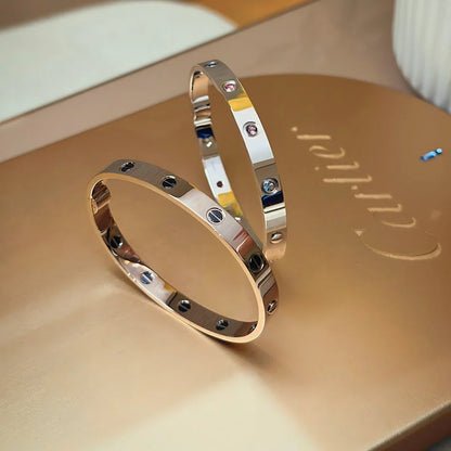 [Elara]CLASSIC 6.1MM LOVE BRACELET 10-DIAMOND MULTICOLOR