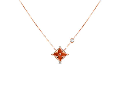 [Elara]STERNKETTE ROSÉGOLD 1 DIAMANT