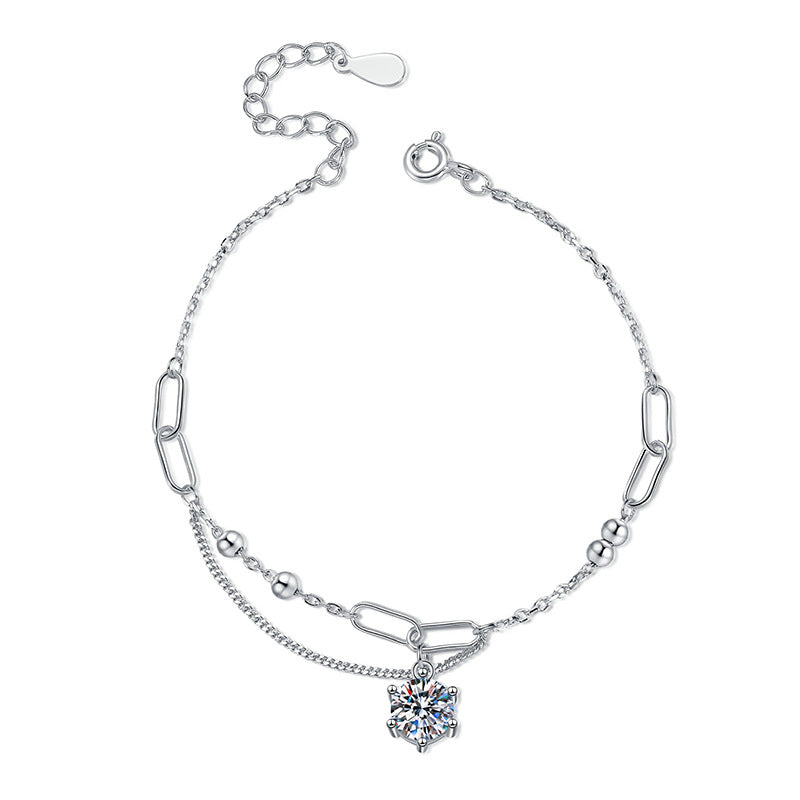 [Elara]CLASSIC SOLITAIRE MOISSANITE BRACELET