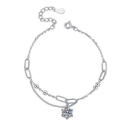 [Elara]CLASSIC SOLITAIRE MOISSANITE BRACELET