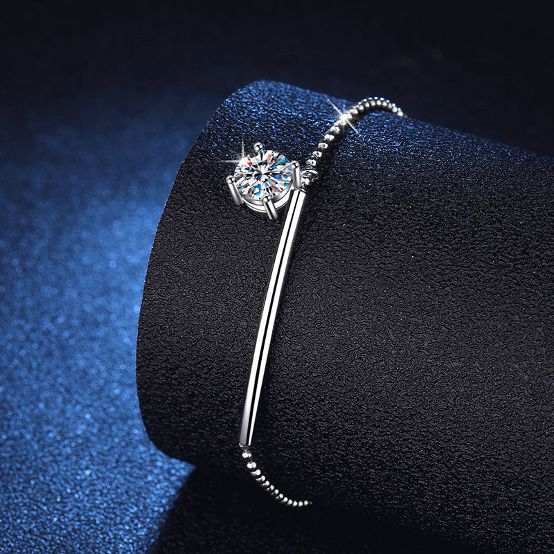 [Elara]ELEGANT HALF-MOON CURVE MOISSANITE BRACELET