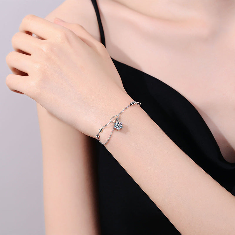 [Elara]CLASSIC SOLITAIRE MOISSANITE BRACELET