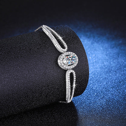 [Elara]"PIGEON'S EGG" TEARDROP MOISSANITE BRACELET