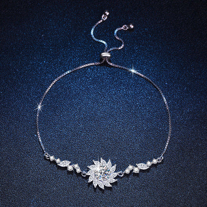 [Elara]RADIANT SUNFLOWER MOISSANITE BRACELET