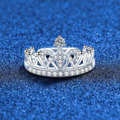 [Elara]DREAMY CROWN MOISSANITE RING - 1.2CT ELEGANT PRINCESS STYLE