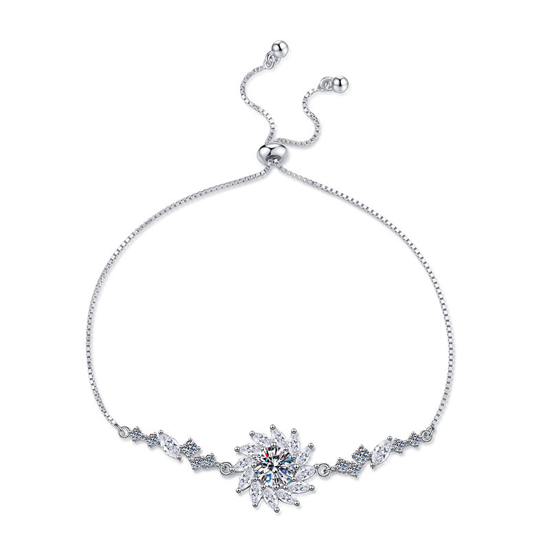 [Elara]RADIANT SUNFLOWER MOISSANITE BRACELET