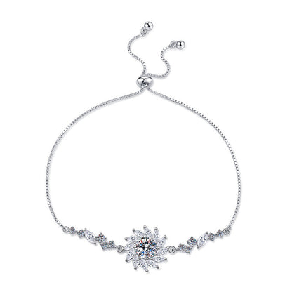 [Elara]RADIANT SUNFLOWER MOISSANITE BRACELET