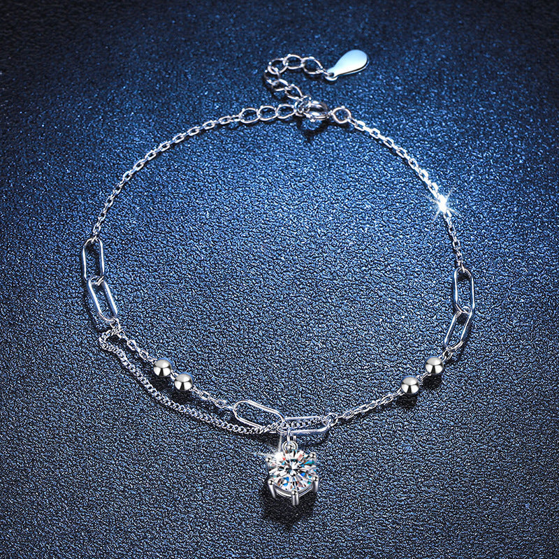 [Elara]CLASSIC SOLITAIRE MOISSANITE BRACELET