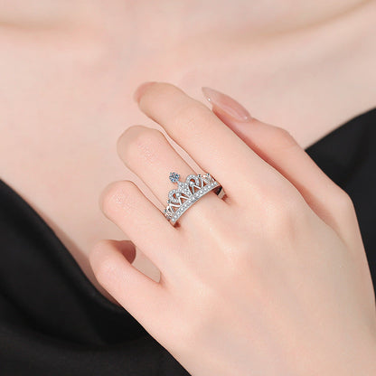 [Elara]DREAMY CROWN MOISSANITE RING - 1.2CT ELEGANT PRINCESS STYLE
