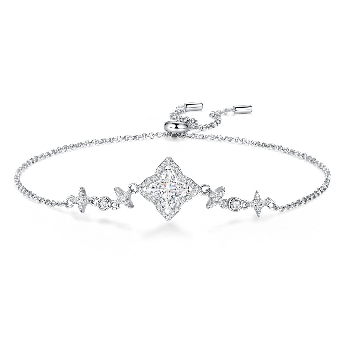 [Elara]MARQUISE-CLOVER MOISSANITE BRACELET
