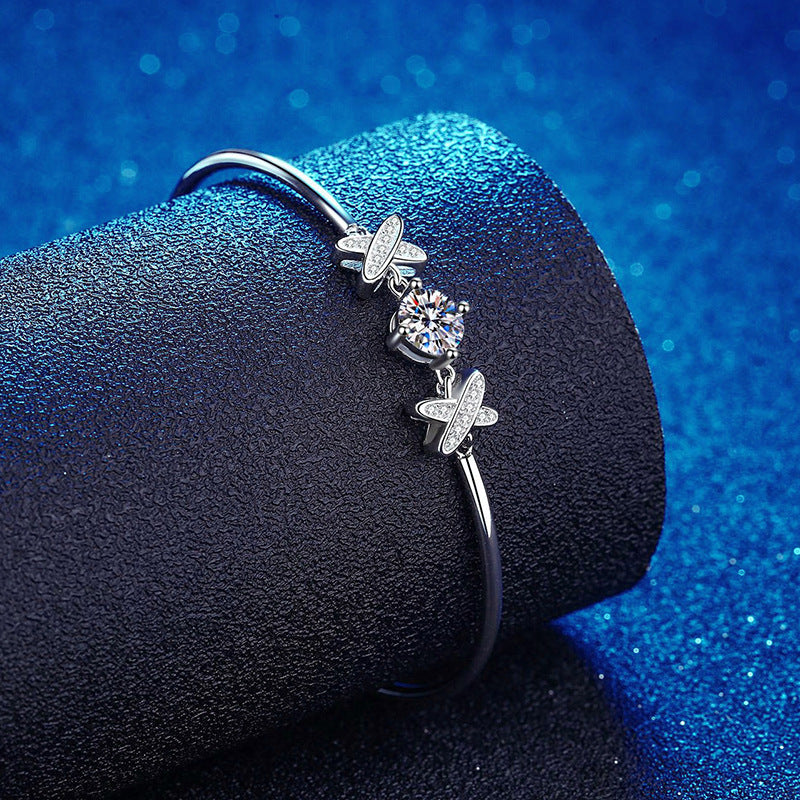 [Elara]ELEGANT BOW-KNOT MOISSANITE BRACELET