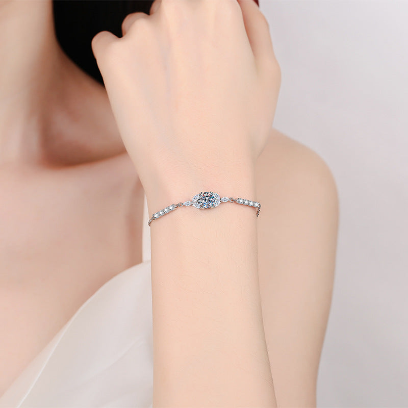 [Elara]BLOOMING STAR-FLOWER MOISSANITE BRACELET