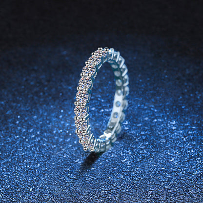 [Elara]LUXURIOUS 2.2 CARAT FULL ETERNITY MOISSANITE RING
