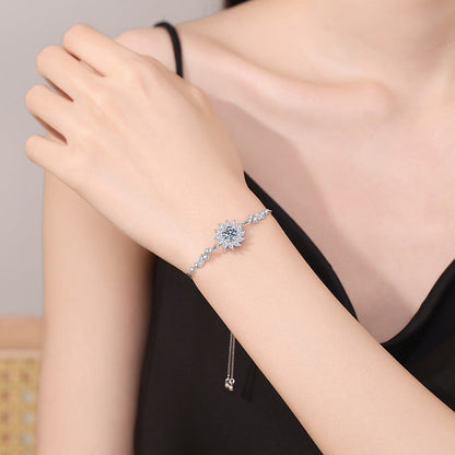 [Elara]RADIANT SUNFLOWER MOISSANITE BRACELET