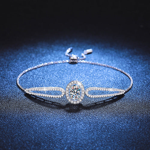[Elara]"PIGEON'S EGG" TEARDROP MOISSANITE BRACELET
