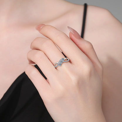 [Elara]INTERTWINING LOVE MOISSANITE RING