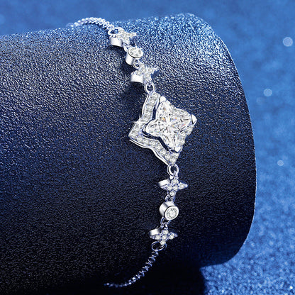[Elara]MARQUISE-CLOVER MOISSANITE BRACELET