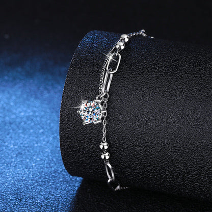 [Elara]CLASSIC SOLITAIRE MOISSANITE BRACELET