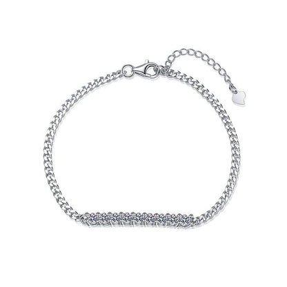 [Elara]SMILING CURVE MOISSANITE BRACELET