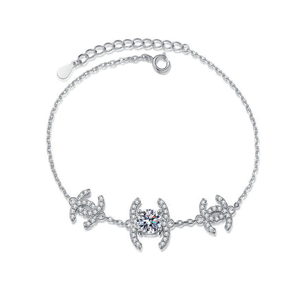 [Elara]CLASSIC INTERLOCKING MOISSANITE BRACELET
