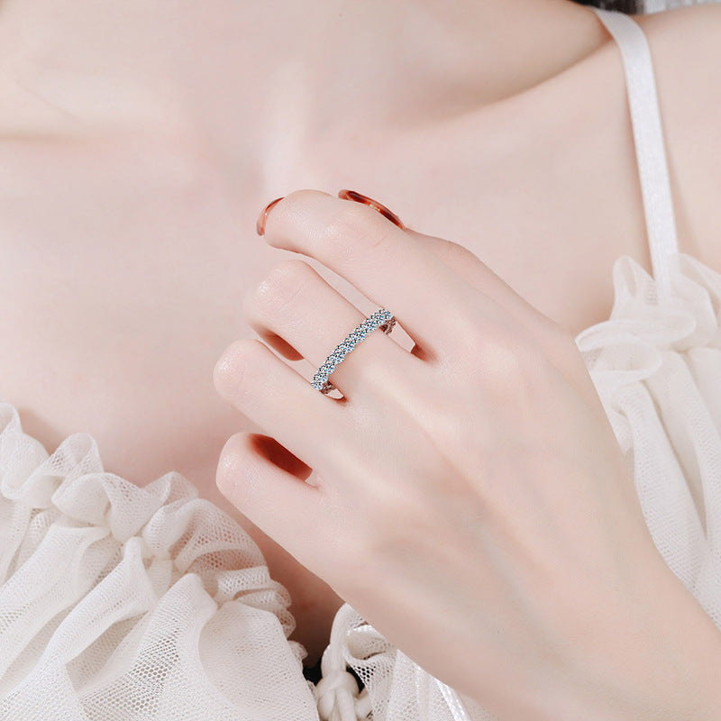 [Elara]LUXURIOUS 2.2 CARAT FULL ETERNITY MOISSANITE RING