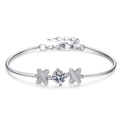 [Elara]ELEGANT BOW-KNOT MOISSANITE BRACELET