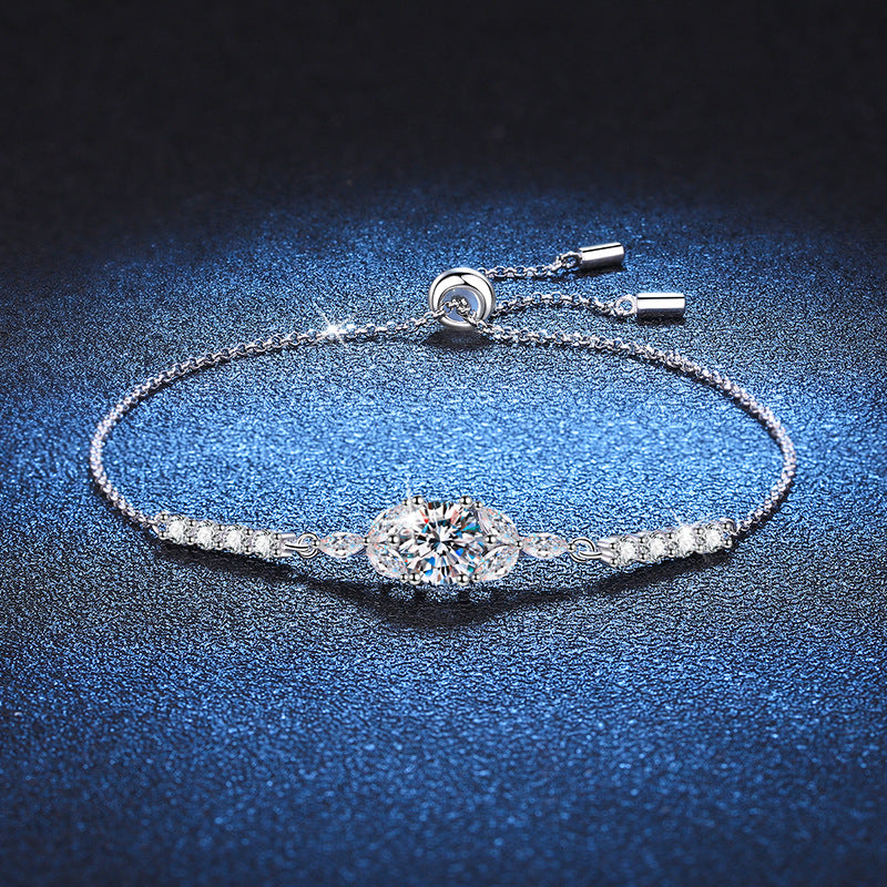 [Elara]BLOOMING STAR-FLOWER MOISSANITE BRACELET