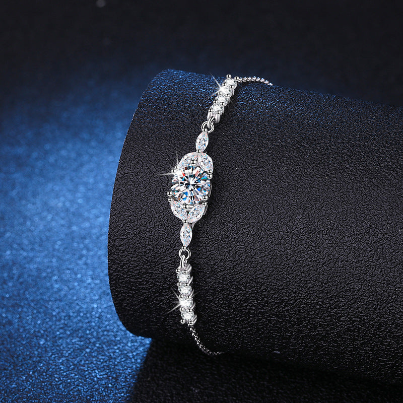 [Elara]BLOOMING STAR-FLOWER MOISSANITE BRACELET